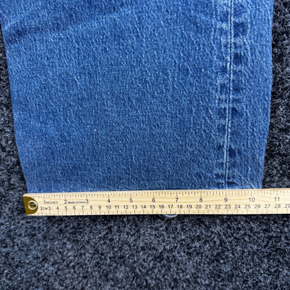 Levis 70s High Flare Jeans Womens 27 Blue Medium Wash Distressed Denim Retro - Picture 6 of 7